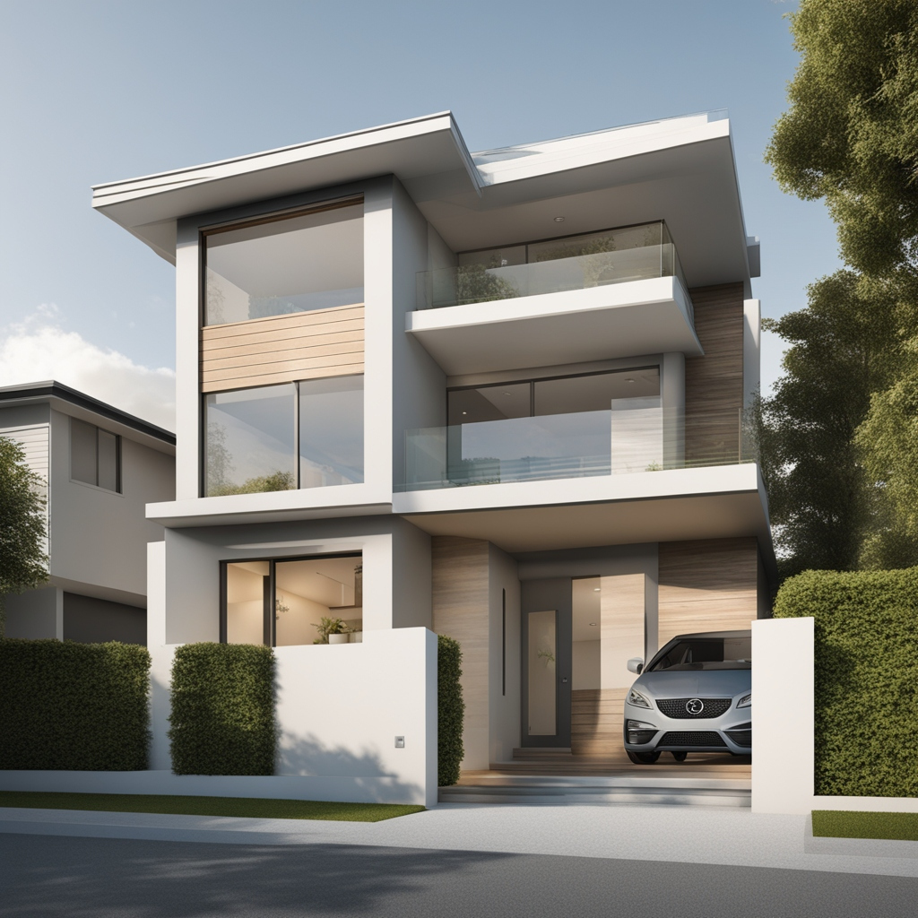 Modern Painted house in Ryde Sydney