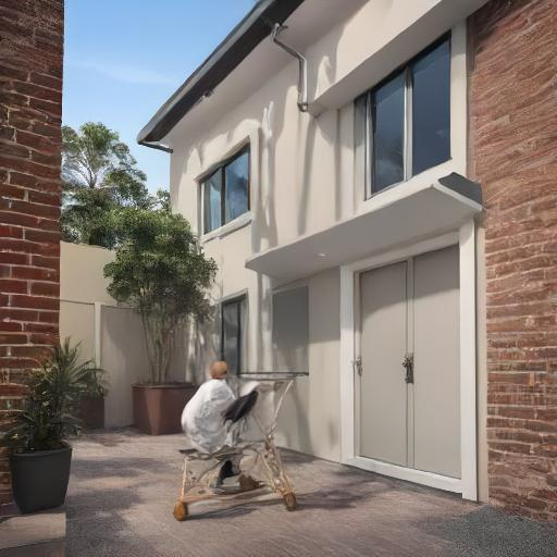 Painted home in Ryde, Sydney